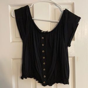 Women’s Off the shoulder cropped shirt